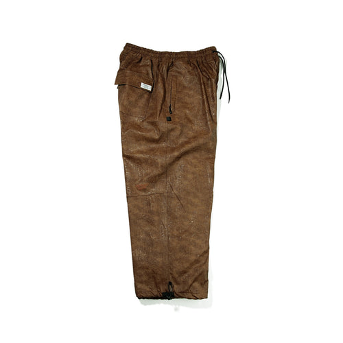 Dsxbs Super Wide Ventilation Pants Brown Leather