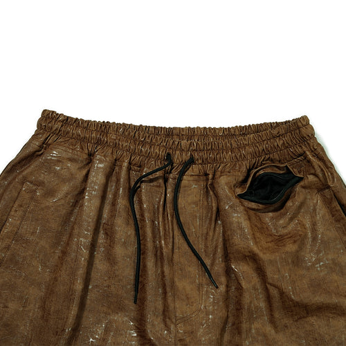 Dsxbs Super Wide Ventilation Pants Brown Leather