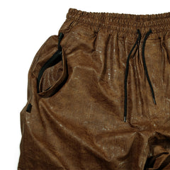 Dsxbs Super Wide Ventilation Pants Brown Leather