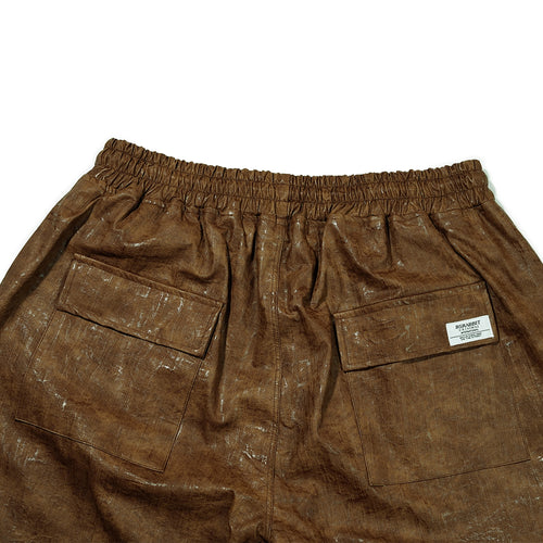 Dsxbs Super Wide Ventilation Pants Brown Leather