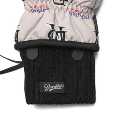 Big Bear Rabbit Zipper Pocket Glove Beige