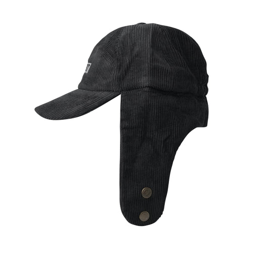 Bsrbt Earflap Hat Stripe Corduroy Black