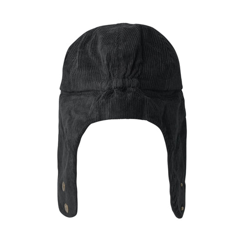 Bsrbt Earflap Hat Stripe Corduroy Black