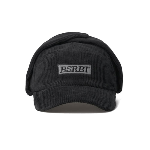 Bsrbt Earflap Hat Stripe Corduroy Black