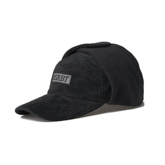 Bsrbt Earflap Hat Stripe Corduroy Black