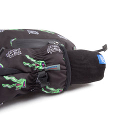 Bsr Zipper Pocket Glove Trippy Rabbit Black