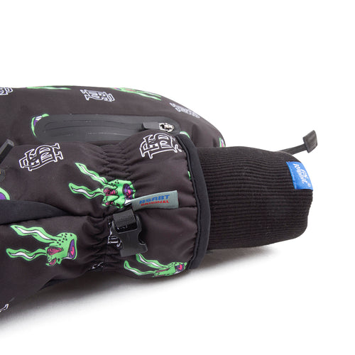 Bsr Zipper Pocket Glove Trippy Rabbit Black