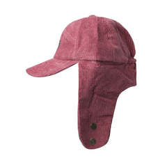 Bsrbt Earflap Hat Stripe Corduroy Pink