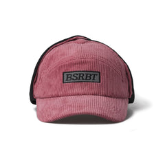 Bsrbt Earflap Hat Stripe Corduroy Pink