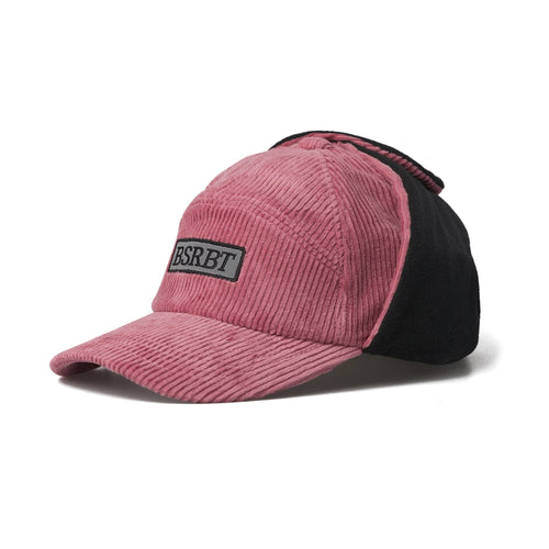Bsrbt Earflap Hat Stripe Corduroy Pink