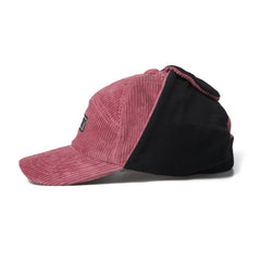 Bsrbt Earflap Hat Stripe Corduroy Pink