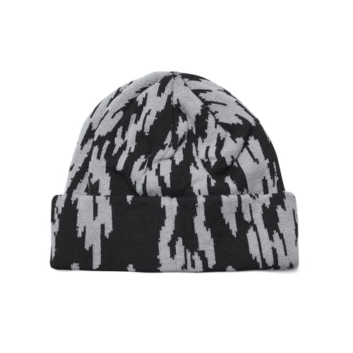 Flame Beanie Black Gray