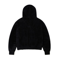Rabbit Fur Hoodie Black