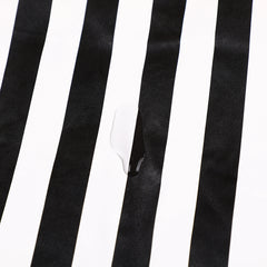 Stripe Logo Padding Jumper White Black