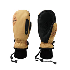 3D Bearrabbit Zipper Pocket Glove Brown