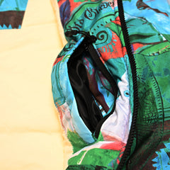 Romantic Logo Padding Jumper Green Blue