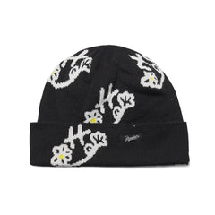 Smile Beanie Black