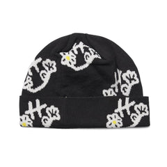 Smile Beanie Black