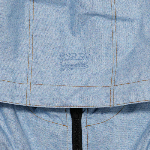 Zipper String Waterproof Hoodwarmer Denim Blue