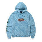 Square Block Rabbit Flower Hoodie Sky Blue