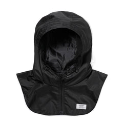 Zipper String Waterproof Hoodwarmer Black