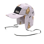 Br Pat Earflap Hat Purple