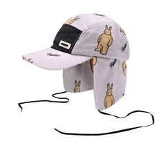 Br Pat Earflap Hat Purple