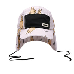 Br Pat Earflap Hat Purple