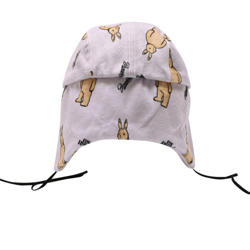 Br Pat Earflap Hat Purple