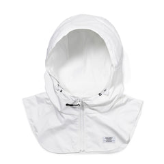 Zipper String Waterproof Hoodwarmer White