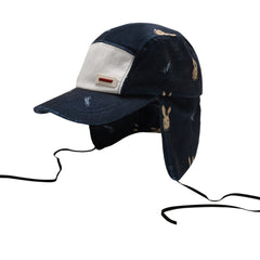 Br Pat Earflap Hat Navy