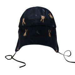 Br Pat Earflap Hat Navy