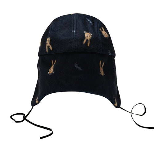 Br Pat Earflap Hat Navy