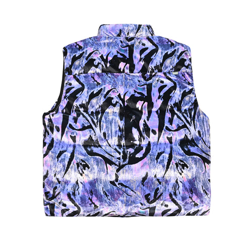 Dsxbr Wellon Padding Vest Marble Purple