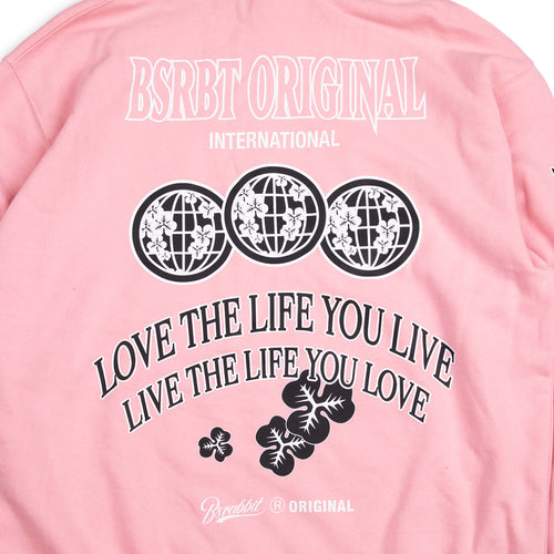 Bs Multi Logo Hoodie Pink