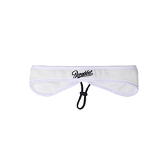 Cap Stopper Emb Reversible Headband White