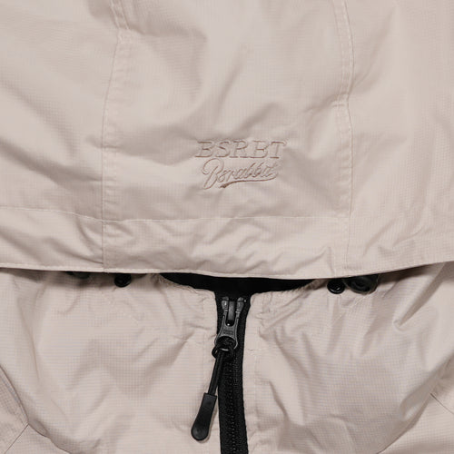 Zipper String Waterproof Hoodwarmer Beige