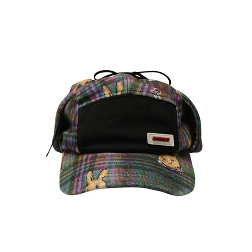 Br Pat Earflap Hat Green Check