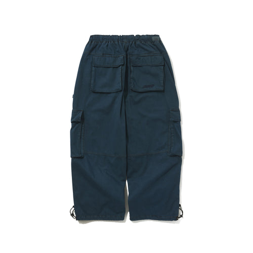 Dsxbs Super Wide Pocket Ventilation Wax Real Denim Pants Deep Blue