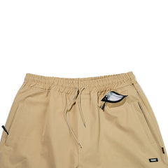 Logo Cotton Super Wide Pants Begie