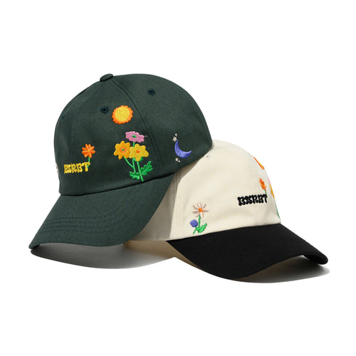 Happy Flower Cap Ivory Black