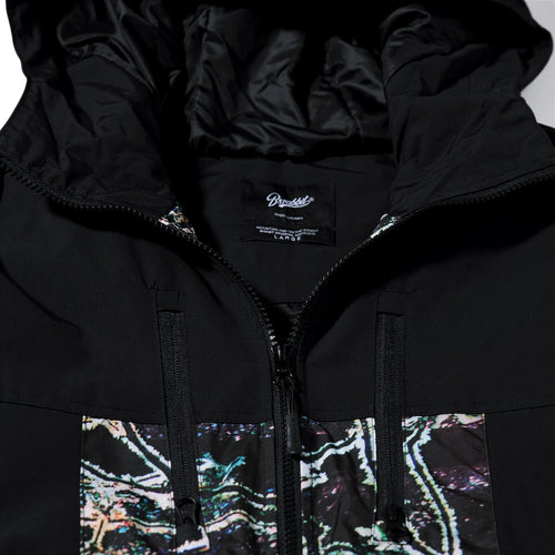 High Hooded Jacket Black Snowflake