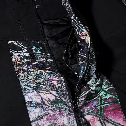 High Hooded Jacket Black Snowflake