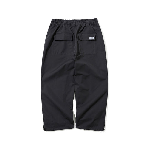Logo Cotton Super Wide Pants Charcoal
