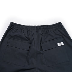 Logo Cotton Super Wide Pants Charcoal