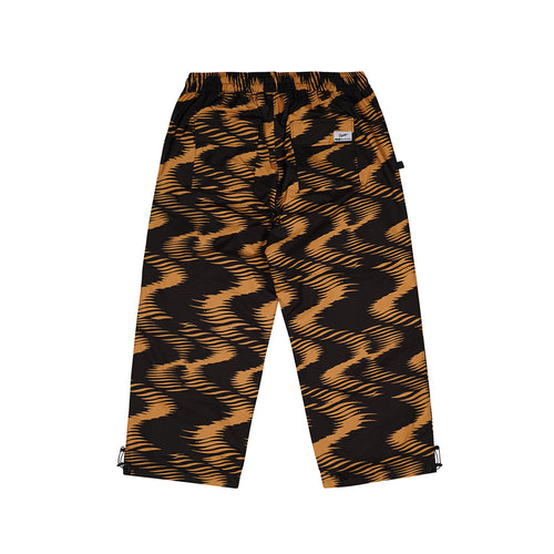 Zgzg Wave Velvet Super Wide Box Pants Gold