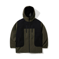 High Hooded Jacket Khaki