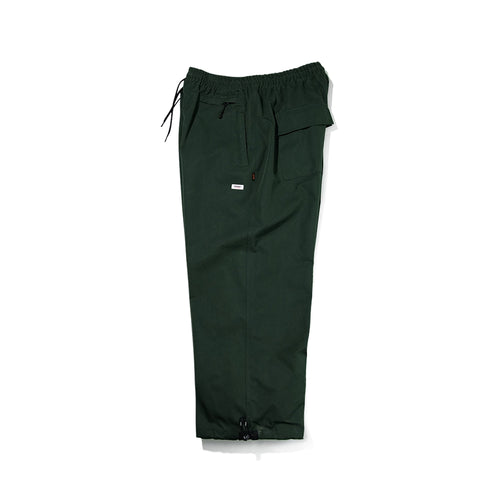 Logo Cotton Super Wide Pants Dark Green