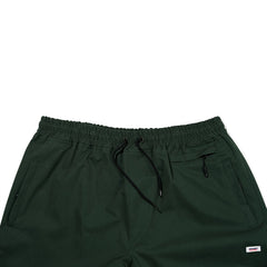 Logo Cotton Super Wide Pants Dark Green