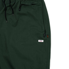 Logo Cotton Super Wide Pants Dark Green